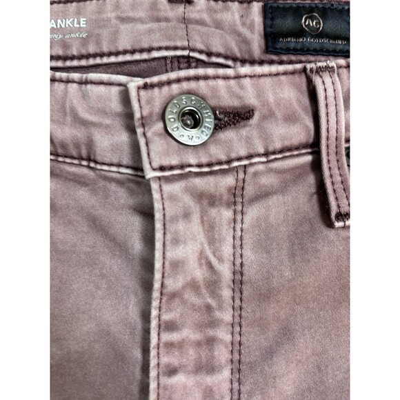 Adriano Goldschmied Woman Size 26 R Purple The Abbey Ankle Mid Rise Super Skinny - Picture 5 of 14